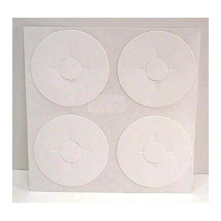 Fastcap Adhesive Cover Caps Plumb Cap Pvc White 1 Sheet 4 Caps FC.P2.WH